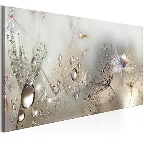 murando - Akustikbild Pusteblume 150x50 cm 1 tlg Bilder Akustikschaum Schallschutz Akustikpaneele Wandpaneele Schalldämmung Wandbild Schallabsorber Akustikplatten Blumen Natur Grau b-C-0169-b-b von murando