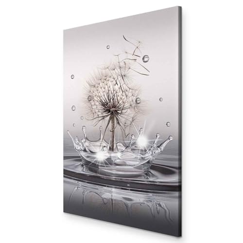 murando - Akustikbild Pusteblume 60x40 cm 1 tlg Bilder Akustikschaum Schallschutz Kunst Akustikpaneele Wandpaneele Schalldämmung Wandbild Schallabsorber Natur Wassertropfen Blumen b-C-0732-b-a von murando