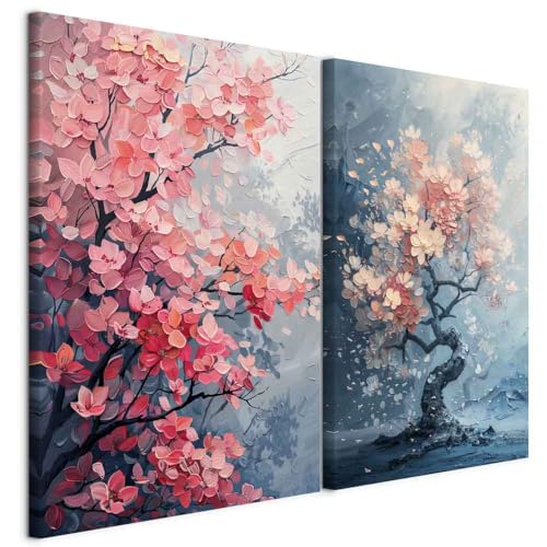 murando - Akustikbild XL Set Blühende Kirschbäume Kunstdruck auf Leinwandbild 80x60cm 2 Teilig je 40x60cm Collage 2er Kunst Wandpaneele Schalldämmung Leinwand Bilder - Aquarell Effekt p-H-10009-b-a murando - Akustikbild XL Set Blühende Kirschbäume Kunstdruck auf Leinwandbild 80x60cm 2 Teilig je 40x60cm Collage 2er Kunst Wandpaneele Schalldämmung Leinwand Bilder - Aquarell Effekt p-H-10009-b-a von murando