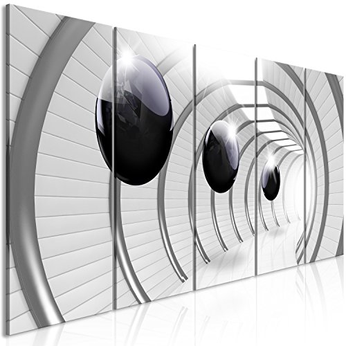 murando - Wandbilder XXL 3D Effekt Vlies Leinwandbild 5 tlg Kunstdruck modern Wandbilder XXL Wanddekoration Design Wand Bild - Kugeln Tunnel Illusion schwarz grau a-C-0001-b-m murando - Wandbilder XXL 3D Effekt Vlies Leinwandbild 5 tlg Kunstdruck modern Wandbilder XXL Wanddekoration Design Wand Bild - Kugeln Tunnel Illusion schwarz grau a-C-0001-b-m von murando