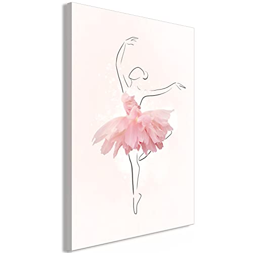 murando - Bilder Abstrakt 20x30 cm Vlies Leinwandbild 1 tlg Kunstdruck modern Wandbilder XXL Wanddekoration Design Wandbild Ballerina Ballett Skizze Tanz Blume h-A-10072-b-a von murando