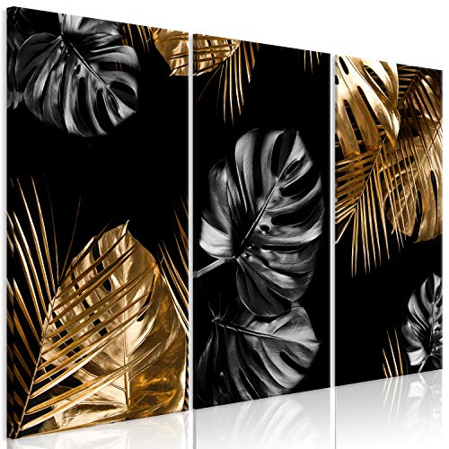 murando - Wandbilder XXL Blätter 90x60 cm Vlies Leinwandbild 3 Teilig Kunstdruck modern Wandbilder XXL Wanddekoration Design Wand Bild - Monstera Palmenblätter Botanik schwarz b-C-0735-b-f murando - Wandbilder XXL Blätter 90x60 cm Vlies Leinwandbild 3 Teilig Kunstdruck modern Wandbilder XXL Wanddekoration Design Wand Bild - Monstera Palmenblätter Botanik schwarz b-C-0735-b-f von murando