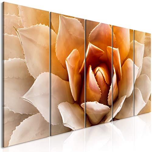 murando - Bilder Blumen 225x90 cm Vlies Leinwandbild 5 tlg Kunstdruck modern Wandbilder XXL Wanddekoration Design Wand Bild - orange b-B-0378-b-p von murando