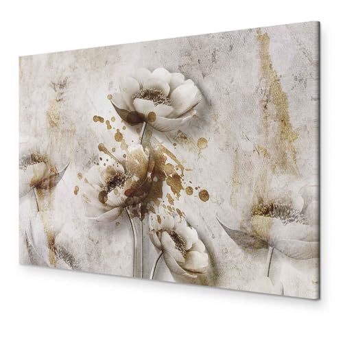 murando - Bilder Blumen 60x40 cm Leinwandbild 1 tlg Kunstdruck modern Wandbilder XXL Wanddekoration Design Wand Bild - Rosen Vintage Retro Abstrakt b-C-0965-b-a von murando