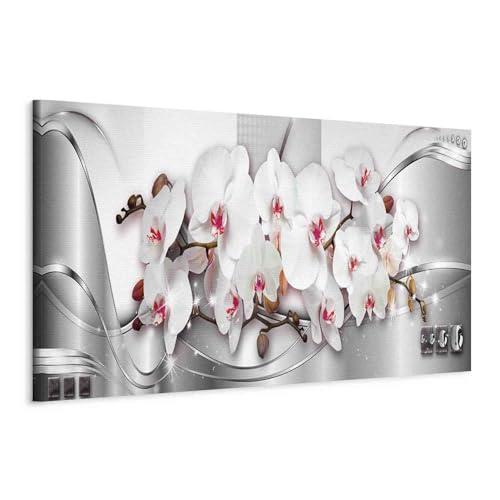 murando - Bilder Blumen Orchidee 135x45 cm Vlies Leinwandbild 1 tlg Kunstdruck modern Wandbilder XXL Wanddekoration Design Wand Bild Panoramabild - Natur Ornament Abstrakt von murando