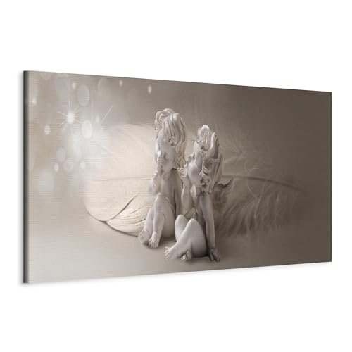 murando - Bilder Engel 120x40 cm Vlies Leinwandbild 1 tlg Kunstdruck modern Wandbilder XXL Wanddekoration Design Wand Bild Panoramabild - Abstrakt Feder Love bokeh h-C-0054-b-a von murando