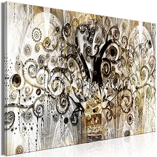 murando - Bilder Gustav Klimt Baum des Lebens 60x40 cm Leinwandbild 1 tlg Kunstdruck modern Wandbilder XXL Wanddekoration Design Wandbild Abstrakt Mosaik beige l-A-10016-b-a von murando