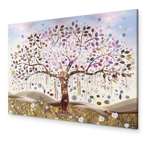 murando - Bilder Gustav Klimt Baum des Lebens 60x40 cm Vlies Leinwandbild 1 tlg Kunstdruck modern Wandbilder XXL Wanddekoration Design Wand Bild - Abstrakt l-A-0059-b-a von murando