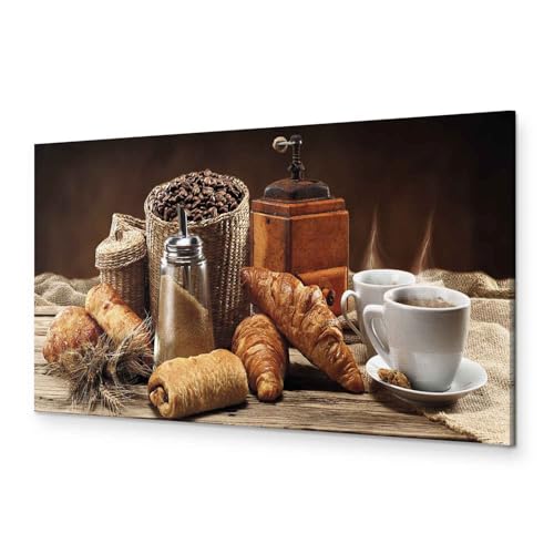 murando - Wandbilder XXL Küche Kaffee 120x40 cm 1 tlg - Wand Deko Vlies Leinwand Bilder Groß Wanddeko Wohnzimmer Schlafzimmer Kunstdrucke Panoramabild - Croissant Kaffebohnen j-A-0059-b-d murando - Wandbilder XXL Küche Kaffee 120x40 cm 1 tlg - Wand Deko Vlies Leinwand Bilder Groß Wanddeko Wohnzimmer Schlafzimmer Kunstdrucke Panoramabild - Croissant Kaffebohnen j-A-0059-b-d von Cuadros B&D XXL