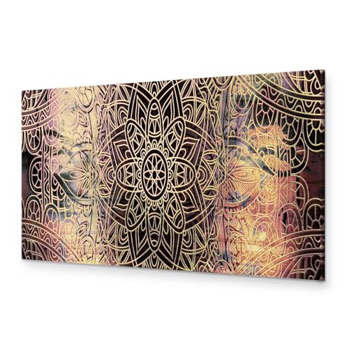 murando - Bilder Mandala 135x45 cm Vlies Leinwandbild 1 tlg Kunstdruck modern Wandbilder XXL Wanddekoration Design Wand Bild Panoramabild - Orient Zen Indisch Hippie f-A-0593-b-c von murando