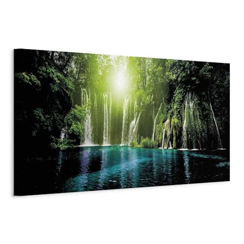 murando - Wandbilder XXL Natur Vlies Leinwandbild 1 tlg Kunstdruck modern Wandbilder XXL Wanddekoration Design Wand Bild Panoramabild - Wasserfall Bäume Wald See c-B-0166-b-d murando - Wandbilder XXL Natur Vlies Leinwandbild 1 tlg Kunstdruck modern Wandbilder XXL Wanddekoration Design Wand Bild Panoramabild - Wasserfall Bäume Wald See c-B-0166-b-d von Cuadros B&D XXL