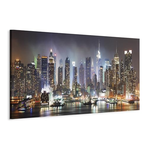 murando - Bilder New York 120x40 cm Vlies Leinwandbild 1 tlg Kunstdruck modern Wandbilder XXL Wanddekoration Design Wand Bild Panoramabild - Architektur Stadt City 9020116 von murando