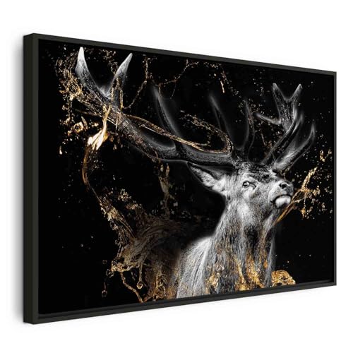 murando Bilder mit Rahmen 120x80 cm Wandbilder groß Leinwandbild XXL natürlicher Holzrahmen modern Wanddekoration Kunstdruck Wanddeko Wohnzimmer Schlafzimmer Deko Abstrakte Tier Wald Natur Flamme murando Bilder mit Rahmen 120x80 cm Wandbilder groß Leinwandbild XXL natürlicher Holzrahmen modern Wanddekoration Kunstdruck Wanddeko Wohnzimmer Schlafzimmer Deko Abstrakte Tier Wald Natur Flamme von murando