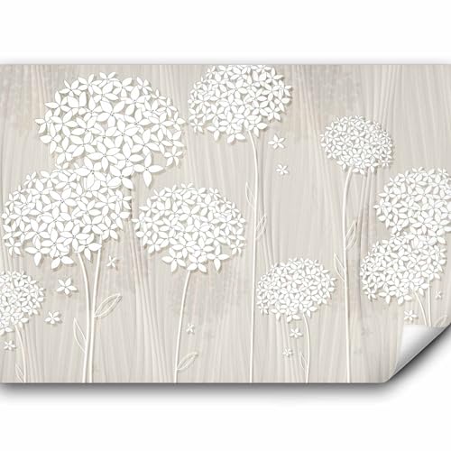 murando Fototapete Blumen 100x70 cm Vlies Tapeten Wandtapete XXL Moderne Wanddeko Design Wand Dekoration Wohnzimmer Schlafzimmer Büro Flur Blume beige b-C-0008-a-b von murando