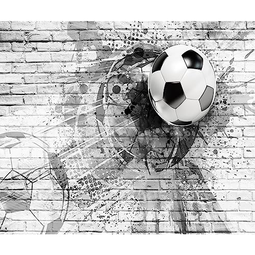 murando Fototapete Fussball 350x256 cm Vlies Tapeten Wandtapete XXL Moderne Wanddeko Design Wand Dekoration Wohnzimmer Schlafzimmer Büro Flur Fußball Graffiti Kindertapete i-A-0156-a-a von murando