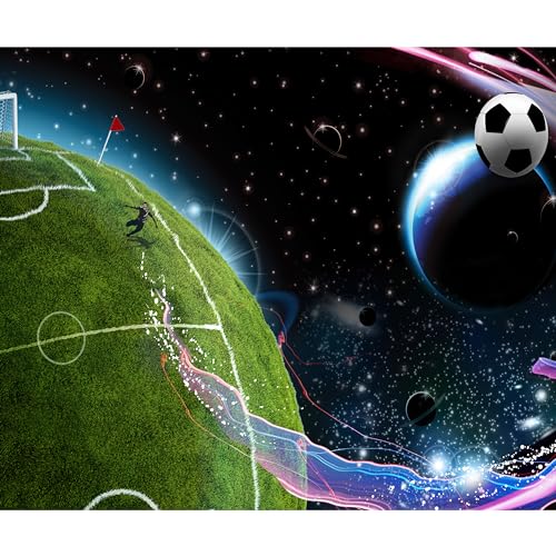 murando - Vlies Fototapete Kinderzimmer 350x256cm Foto tapete Schlafzimmer Wohnzimmer Vliestapete XXL Wandtapete Motivtapeten 3d Effekt Wand Dekoration - Kindertapete Fußball Erde Planeten Sportplatz murando - Vlies Fototapete Kinderzimmer 350x256cm Foto tapete Schlafzimmer Wohnzimmer Vliestapete XXL Wandtapete Motivtapeten 3d Effekt Wand Dekoration - Kindertapete Fußball Erde Planeten Sportplatz von murando