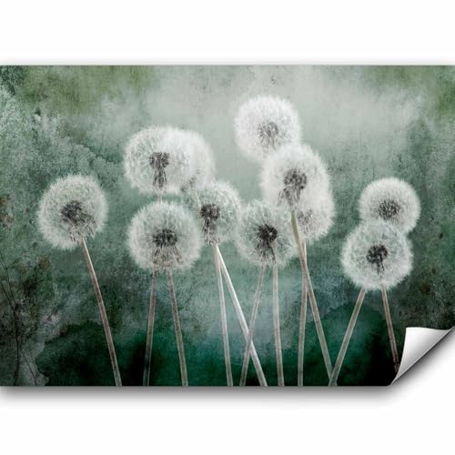 murando Fototapete Pusteblumen 100x70 cm Vlies Tapeten Wandtapete XXL Moderne Wanddeko Design Wand Dekoration Wohnzimmer Schlafzimmer Büro Blumen wie gemalt Natur Botanik b-C-0848-a-a von murando