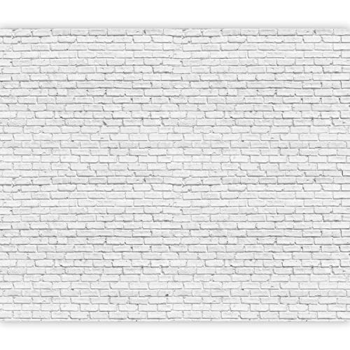 murando Fototapete Ziegel Steinwand 400x280 cm Vlies Tapeten Wandtapete XXL Moderne Wanddeko Design Wand Dekoration Wohnzimmer Schlafzimmer Büro Flur weiße Mauer f-B-0308-a-a von murando