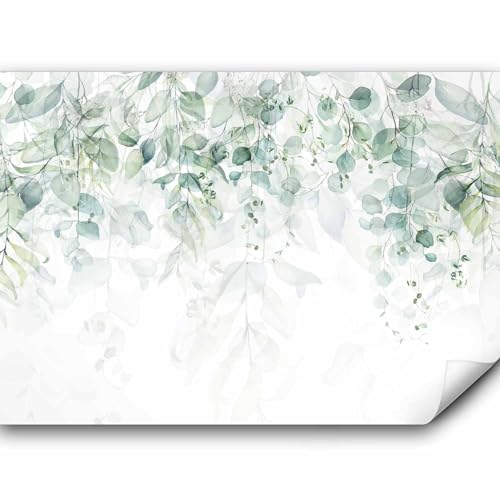 murando Fototapete grüne Blätter 250x175 cm Pflanzen Motiv Tapete Wandtapete XXL Moderne Wanddeko Design Mustertapete Wand Dekoration Wohnzimmer Schlafzimmer Büro Flur Efeu Natur Floral Muster von murando