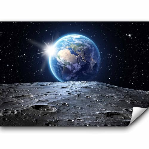 murando Fototapete selbstklebend 196x140cm Foto Tapete Tapetenfolie Möbelfolie Wandverkleidung Wandtapete Motivtapeten Bildtapete Wohnzimmer Schlafzimmer 3d Effekt Modern Kosmos Mond Erde f-A-0274-a-a murando Fototapete selbstklebend 196x140cm Foto Tapete Tapetenfolie Möbelfolie Wandverkleidung Wandtapete Motivtapeten Bildtapete Wohnzimmer Schlafzimmer 3d Effekt Modern Kosmos Mond Erde f-A-0274-a-a von murando