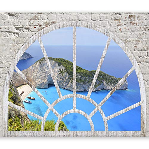 murando Fototapete selbstklebend 294x210 cm Tapete Wandtapete Klebefolie Dekorfolie Tapetenfolie Wand Dekoration Wandaufkleber Wohnzimmer Fenster Natur Landschaft c-A-0088-a-b von murando