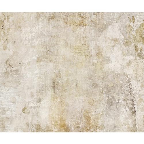 murando Fototapete selbstklebend Betonoptik 343x256 cm Tapete Wandtapete Klebefolie Dekorfolie Tapetenfolie Wand Dekoration Wandaufkleber Wohnzimmer Abstrakt Steinoptik beige von murando