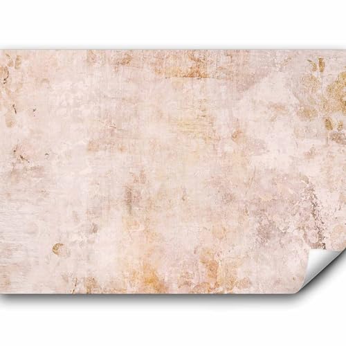 murando Fototapete selbstklebend Betonoptik 343x256 cm Tapete Wandtapete Klebefolie Dekorfolie Tapetenfolie Wand Dekoration Wandaufkleber Wohnzimmer Abstrakt Steinoptik beige von murando