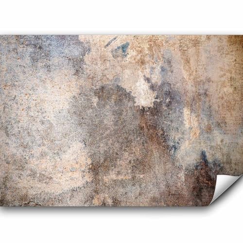 murando Fototapete selbstklebend Betonoptik 343x256 cm Tapete Wandtapete Klebefolie Dekorfolie Tapetenfolie Wand Dekoration Wandaufkleber Wohnzimmer Steinoptik Abstrakt beige von murando