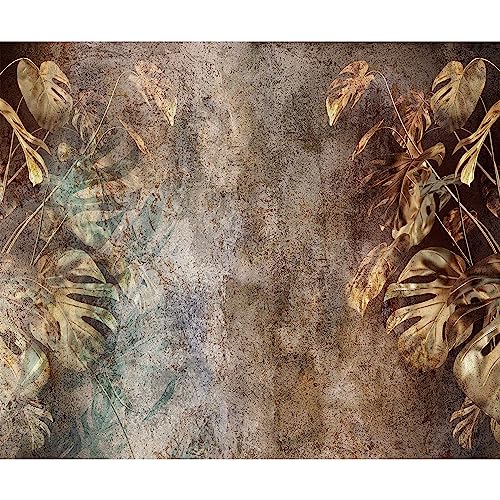 murando Fototapete selbstklebend Monstera 196x140 cm Tapete Wandtapete Klebefolie Dekorfolie Tapetenfolie Wand Dekoration Wandaufkleber Wohnzimmer Natur Botanik Abstrakt Pflanze von murando