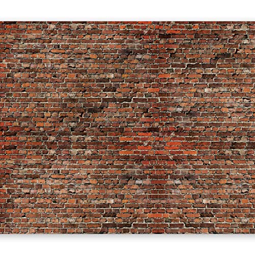 murando Fototapete selbstklebend Ziegel 392x280 cm Tapete Wandtapete Klebefolie Dekorfolie Tapetenfolie Wand Dekoration Wandaufkleber Wohnzimmer Steine f-B-0143-a-b von murando