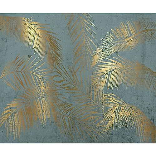 murando Fototapete tropische Blätter 250x175 cm Vlies Tapeten Wandtapete XXL Moderne Wanddeko Design Wand Dekoration Wohnzimmer Schlafzimmer Büro Palmblatt Natur gold b-A-0910-a-c von murando