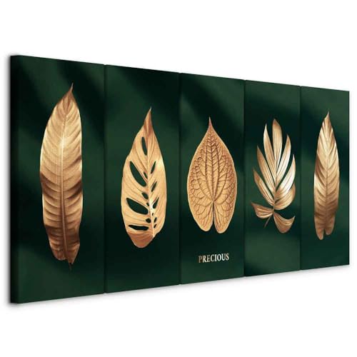 murando - Handart Set Blätter Kunstdruck auf Leinwand 200x80 cm 5 tlg Groß Kunstbilder wie Handgemalte Wandbilder XXL mit Acrylgel beschichtet Wand Bilder mit Struktur Natur b-A-0905-b-m murando - Handart Set Blätter Kunstdruck auf Leinwand 200x80 cm 5 tlg Groß Kunstbilder wie Handgemalte Wandbilder XXL mit Acrylgel beschichtet Wand Bilder mit Struktur Natur b-A-0905-b-m von murando