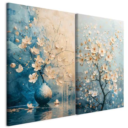 murando - Handart Set Stillleben mit Blumen Vase Kunstdrucke auf Leinwand 40x30cm 2 Teilig je 20x30cm Collage 2er Mehrteiligen Gemälden Vlies Leinwandbild mit Struktur - Schlafzimmer b-H-10215-b-a murando - Handart Set Stillleben mit Blumen Vase Kunstdrucke auf Leinwand 40x30cm 2 Teilig je 20x30cm Collage 2er Mehrteiligen Gemälden Vlies Leinwandbild mit Struktur - Schlafzimmer b-H-10215-b-a von murando