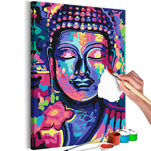 murando - Malen nach Zahlen Buddha Zen Feng Shui 40x60 cm Malset mit Holzrahmen auf Leinwand für Erwachsene Kinder Gemälde Handgemalt Kit DIY Geschenk Dekoration n-A-1244-d-a von murando