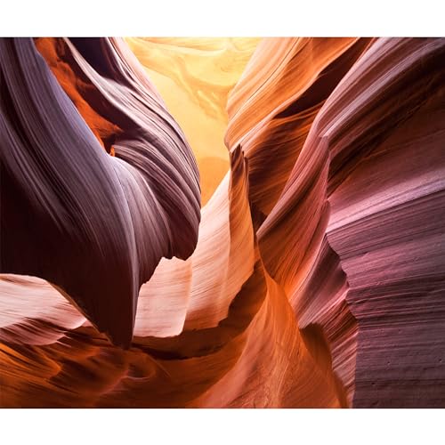 murando PREMIUM Fototapete Landschaft 450x315 cm Vlies Tapeten Wandtapete XXL Moderne Wanddeko Design Wand Dekoration Wohnzimmer Schlafzimmer Büro Felsen Antelope Canyon Natur von murando