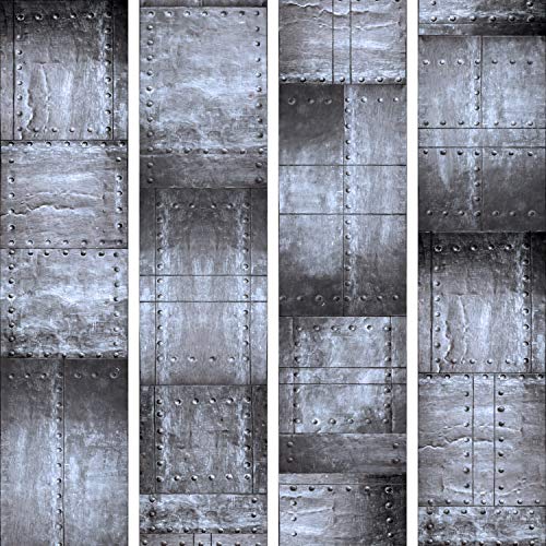 murando PREMIUM PURO Tapete Realistische Tapete ohne Rapport und Versatz 10m Vlies Tapetenrolle Wandtapete modern design Fototapete Metal Blech f-A-0271-j-d von murando