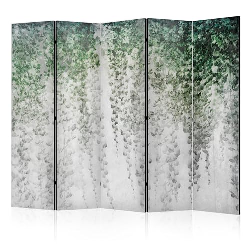 murando - Paravent Raumteiler Innen Abstraction - 225x172 cm 5-teilig Einseitig Raumtrenner Raum Trennwand Holz Room Divider Mobiler Sichtschutz Wand Raum Minimalism – Pflanzen b-C-10119-z-b von murando