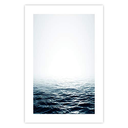 murando Poster XXL Wasser Meer Nebel blau 60x90 cm Bilder Kunstdruck Plakat Wandbild Print Kunstposter Wandposter Wandbild Wohnung Wanddeko Design c-B-0396-ao-a von murando