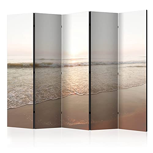 murando Raumteiler Foto Paravent Landschaft 225x172 cm einseitig auf Vlies-Leinwand Bedruckt Trennwand Spanische Wand Sichtschutz Raumtrenner Design Meer Strand Sommer Sonne c-B-0080-z-c von murando