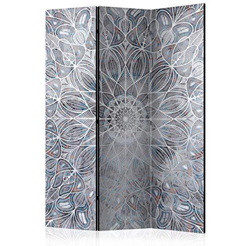 murando Raumteiler Foto Paravent Mandala 135x172 cm beidseitig auf Vlies-Leinwand Bedruckt Trennwand Spanische Wand Sichtschutz Raumtrenner Design Orient Boho Abstrakt Zen f-A-0716-z-b von murando