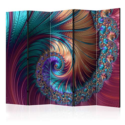 murando Raumteiler Foto Paravent Mandala 225x172 cm beidseitig auf Vlies-Leinwand Bedruckt Trennwand Spanische Wand Sichtschutz Raumtrenner Home Office Ornament a-C-0110-z-c von murando