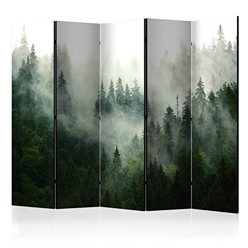 murando Raumteiler Foto Paravent Wald 225x172 cm einseitig auf Vlies-Leinwand Bedruckt Trennwand Spanische Wand Sichtschutz Raumtrenner Home Office b-B-0333-z-c von murando