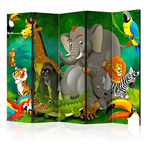 murando Raumteiler Foto Paravent für Kinder 225x172 cm einseitig auf Vlies-Leinwand Bedruckt Trennwand Spanische Wand Sichtschutz Raumtrenner Home Office Kinderzimmer e-B-0007-z-c von murando