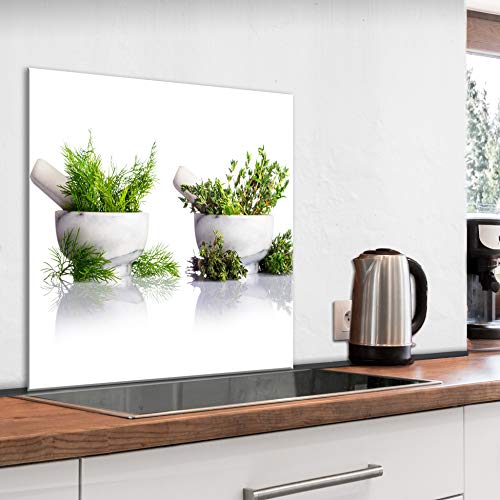 murando Spritzschutz Glas für Küche 60x60 cm Küchenrückwand Küchenspritzschutz Fliesenschutz Glasbild Dekoglas Küchenspiegel Glasrückwand Kräuter Pflanzen - j-B-0094-aq-a murando Spritzschutz Glas für Küche 60x60 cm Küchenrückwand Küchenspritzschutz Fliesenschutz Glasbild Dekoglas Küchenspiegel Glasrückwand Kräuter Pflanzen - j-B-0094-aq-a von murando