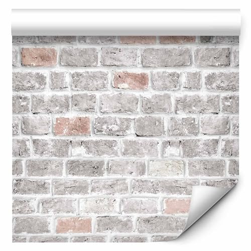 murando Tapete selbstklebend 10m Wandtattoo dekorative Möbelfolie Dekorfolie Fotofolie Panel Wandaufkleber Wandposter Wandsticker - Mauer Ziegel f-A-0768-j-a von murando