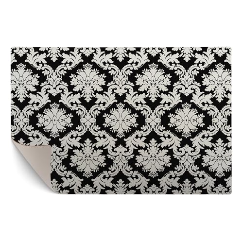 murando - Vinyl Teppich XL 210x140 cm - Groß PVC Küchenteppich für Wohnzimmer Schlafzimmer Outdoor Läufer Küche Vinylteppich Dünn rutschfest Balkonteppich Design Abstrakt Muster Blumen f-A-0477-bi-b von murando