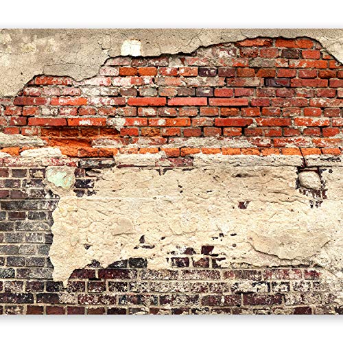 murando - Fototapete Ziegelmauer 400x280 cm Vlies Tapeten Wandtapete XXL Moderne Wanddeko Design Wand Dekoration Wohnzimmer Schlafzimmer Büro Flur Ziegel Ziegelstein f-A-0503-a-b von murando
