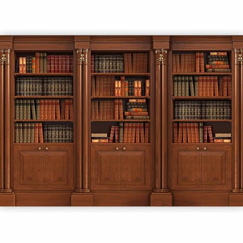murando - Vlies Fototapete Bücherregal 250x175 cm - Foto Tapete Schlafzimmer Wohnzimmer Moderne Vliestapete XXL Wandtapete Motivtapeten Bildtapete 3d Effekt Wand Dekoration - Bücher i-0016-a-a von murando