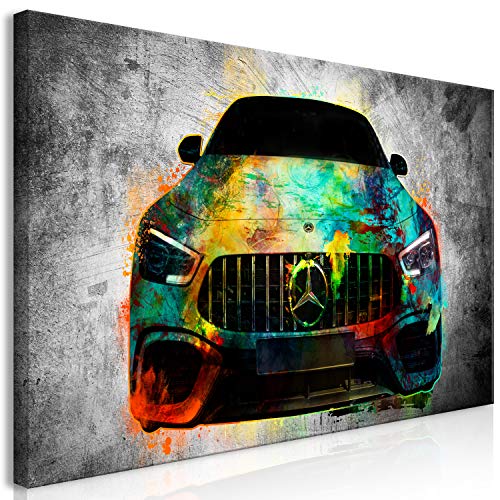 murando Wandbild Mega XXXL AutoEinteiliger XXL-Format Kunstdruck zur Selbstmontage Leinwandbilder moderne Bilder DIY Wanddekoration Wohnung Deko Abstrakt Beton Car i-A-0167-ak-e von murando