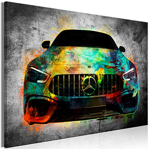 murando Wandbild Mega XXXL AutoEinteiliger XXL-Format Kunstdruck zur Selbstmontage Leinwandbilder moderne Bilder DIY Wanddekoration Wohnung Deko Abstrakt Beton Car i-A-0167-ak-a von murando